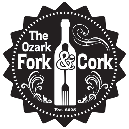 The Ozark Fork & Cork logo